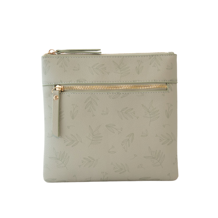 Pepper Square Shoulder Bag - Sage Foliage